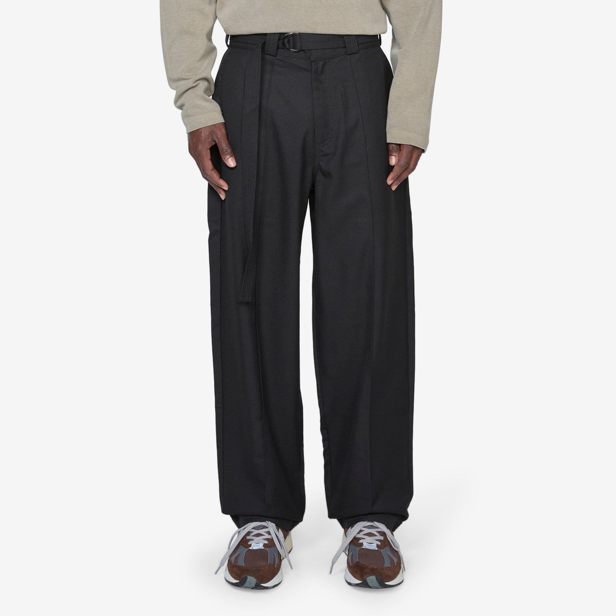 Black Pin Tuck Suit Pants for Men - Formal Business Attire & Office Wear - Perfect for Weddings, Interviews, and Professional Events