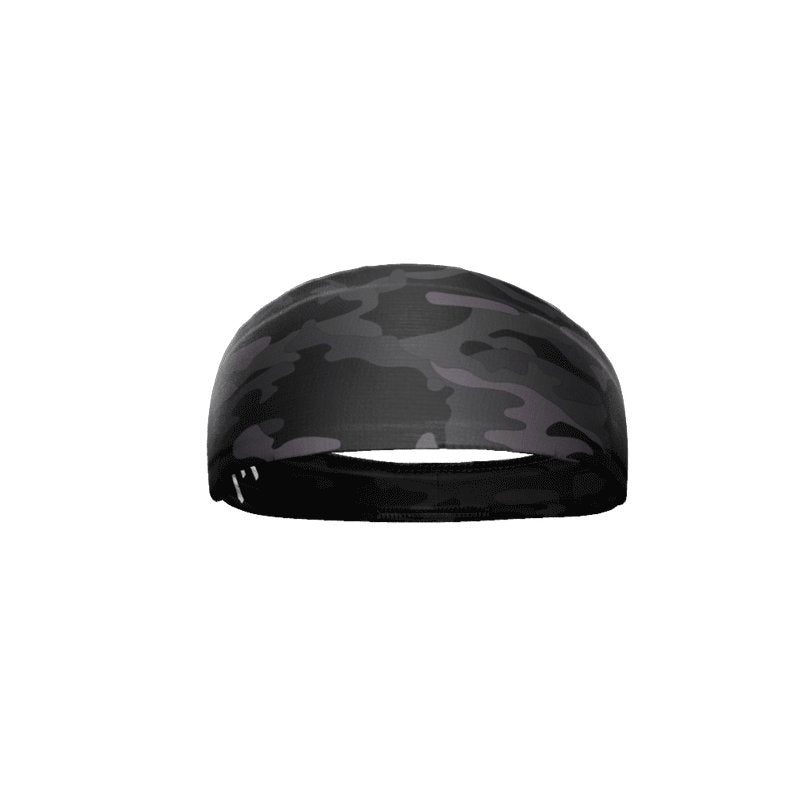 Blackout Camo Headband for Men & Women - Tactical Military Style Sweatband for Running, Hiking, and Outdoor Activities
