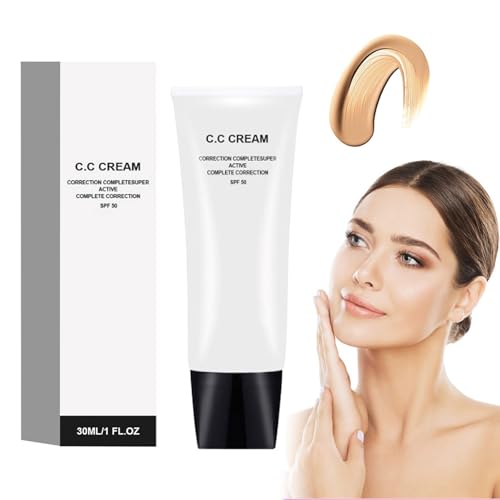 Best CC Cream for Mature Skin - Self Adjusting Color Correcting Moisturizer with SPF 43/50, Anti-Aging Foundation for Older Women - Natural Coverage for Wrinkles & Uneven Skin Tone | Perfect for Daily Wear, Special Occasions & Sun Protection