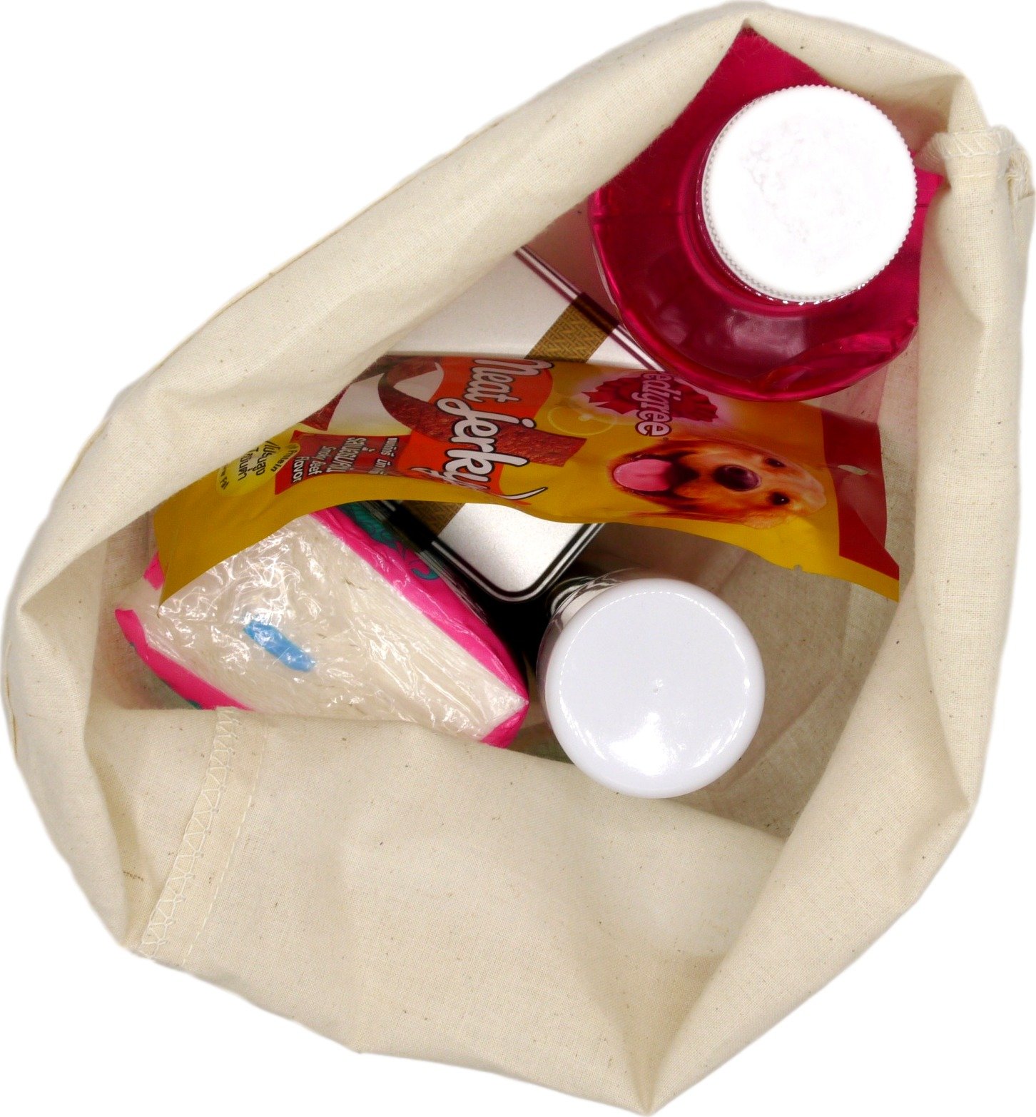 Premium 100% Cotton Muslin Shoe Storage Bags - 6 Pack Unbleached Beige (14