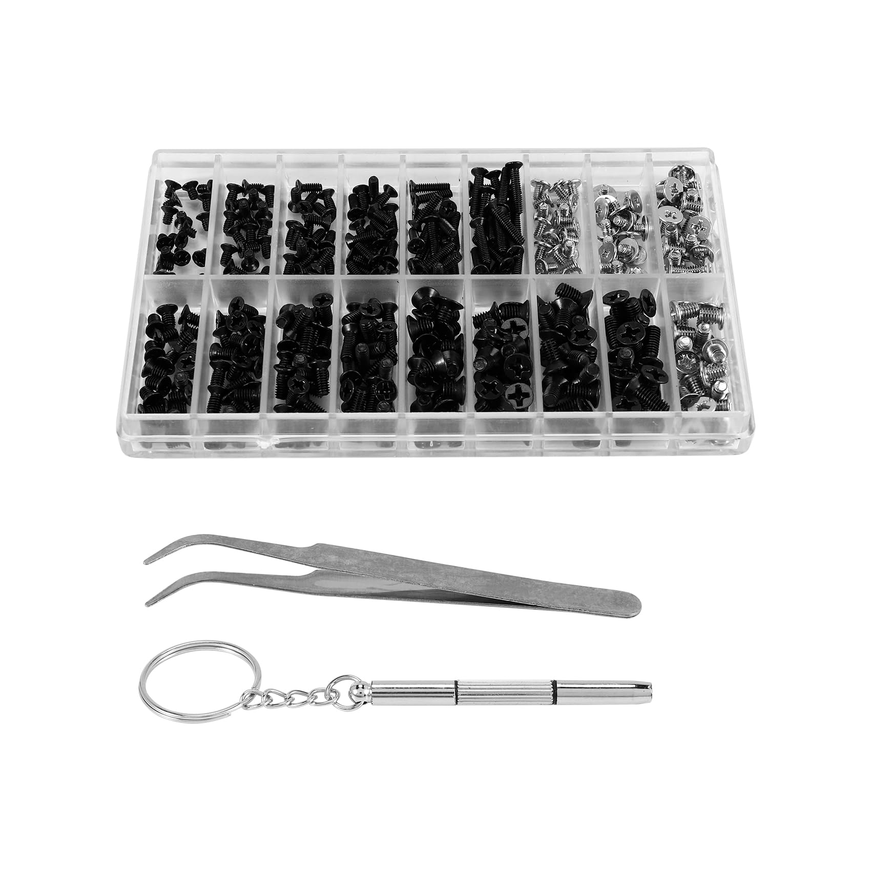Yumin 355Pcs PC Screw Assortment Kit - M2 M3 M2.5 Computer Screws with HDD & M.2 SSD Screws for Laptop & Desktop Repair | Perfect for DIY Computer Maintenance, Electronics Projects and Hardware Upgrades