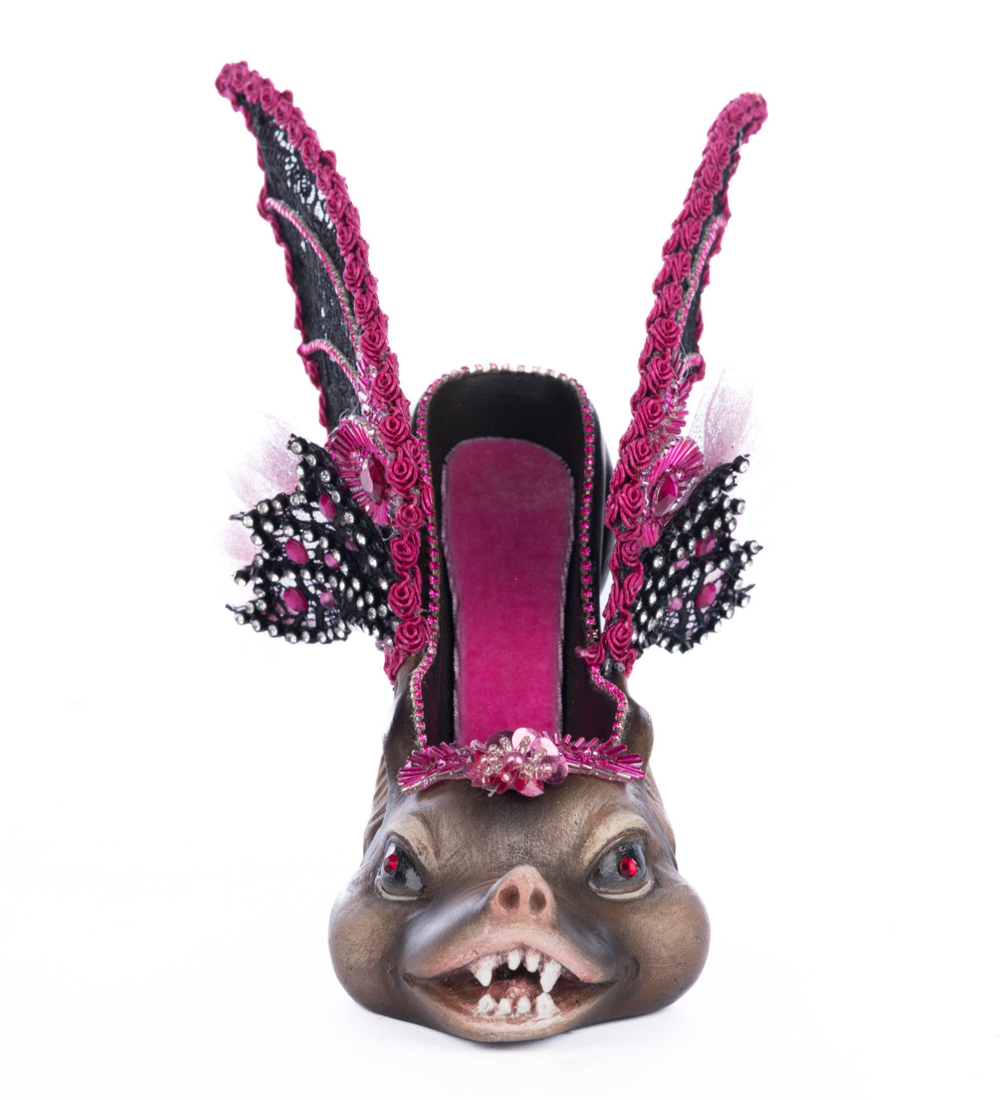 Bat Stiletto Tabletop Limited Edition - Handcrafted Gothic Decor by Katherine's Collection - Perfect for Halloween, Gothic Home Decor & Vampire-Themed Parties