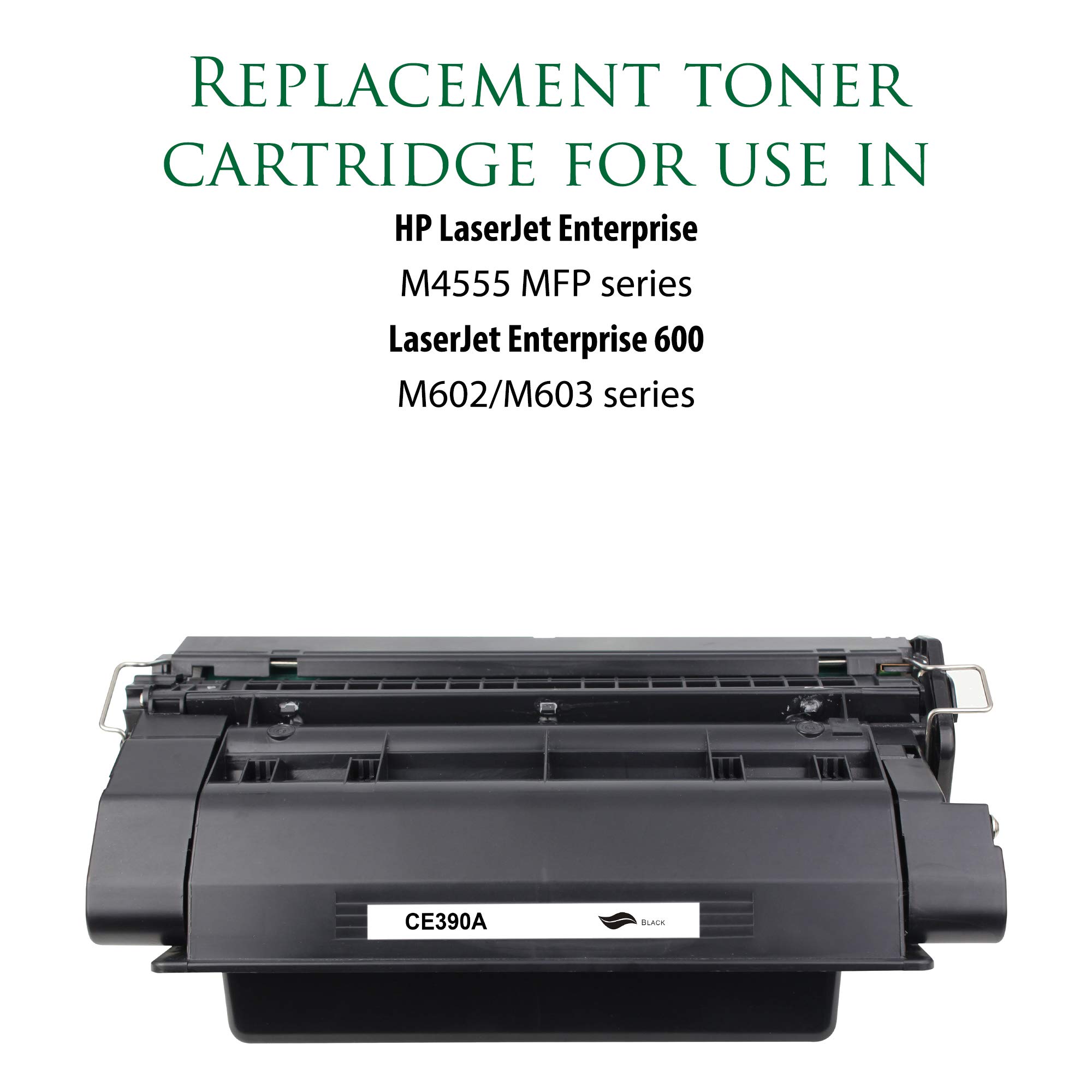Remanufactured CE390A Toner Cartridge for HP Laser Printers - High-Quality Replacement for Standard Yield Printing | Home Office & Small Business Use