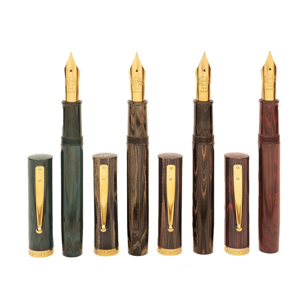 Premium Magna Carta MAG 1000 Fountain Pen - Handcrafted SEM Ebonite Body - Ideal for Calligraphy, Business Signatures & Luxury Gift Giving