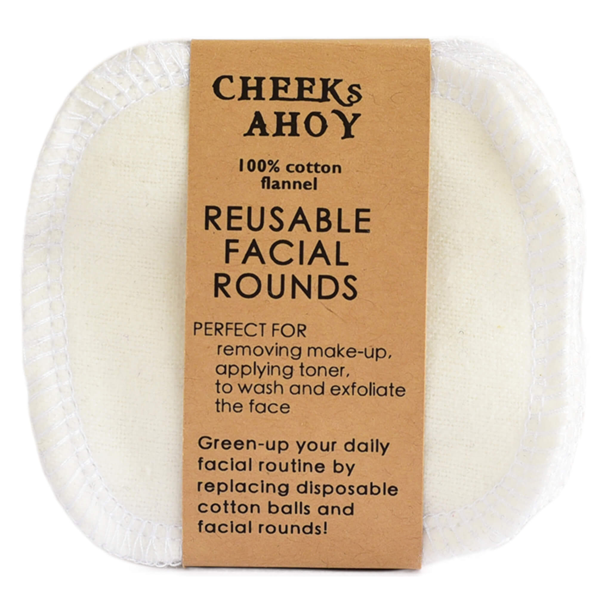 Eco-Friendly Reusable Cotton Facial Rounds | Soft & Washable Makeup Remover Pads | Perfect for Makeup Removal, Skincare & Travel