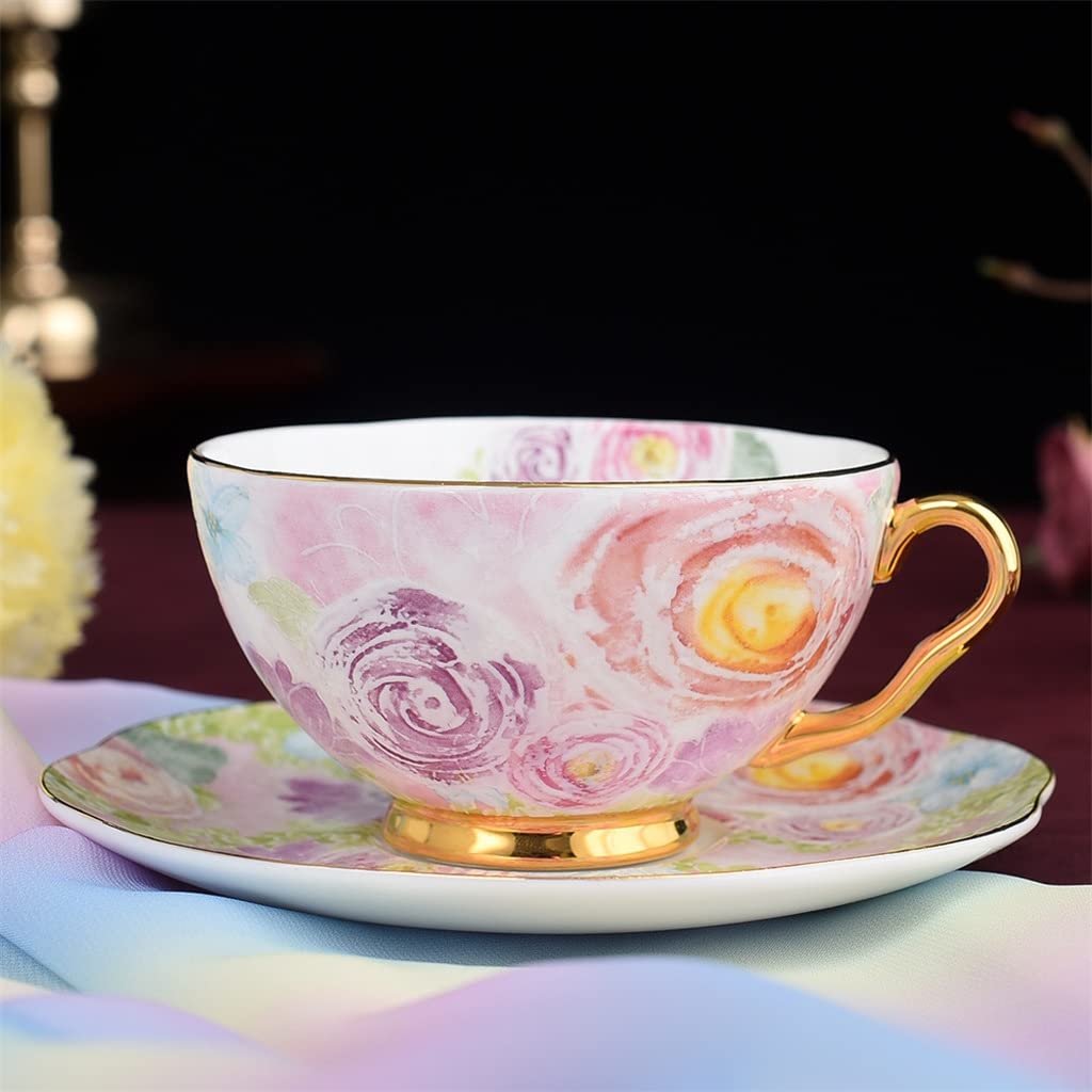 European Cup Coffee Wedding Gift Set - 6-Piece Afternoon Tea & Coffee Mugs in Elegant Silver - Perfect for Bridal Showers, Anniversaries & Hostess Gifts