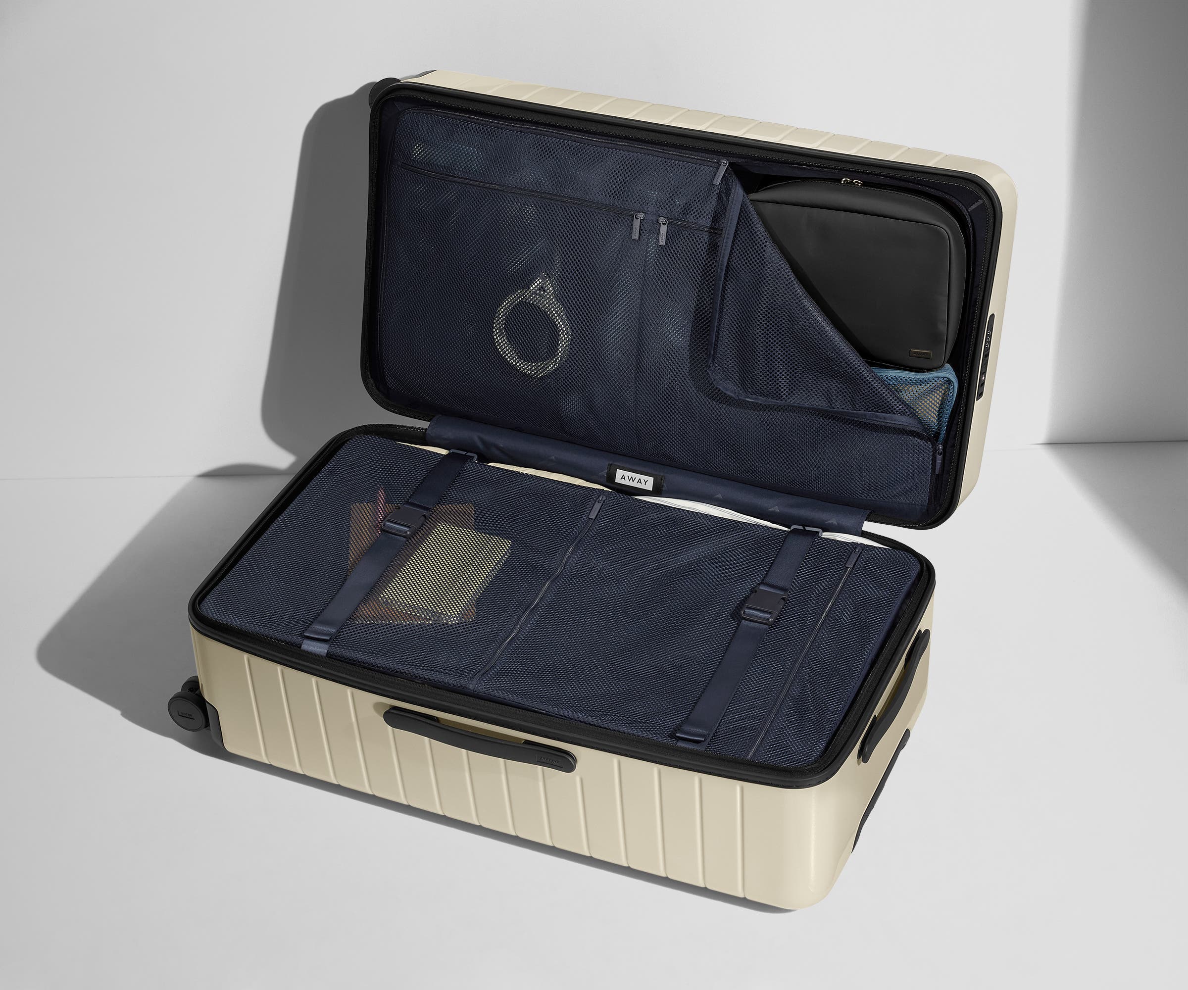Premium White Glossy Trunk Luggage - Stylish & Durable Travel Storage for Airplane, Road Trips & Home Organization