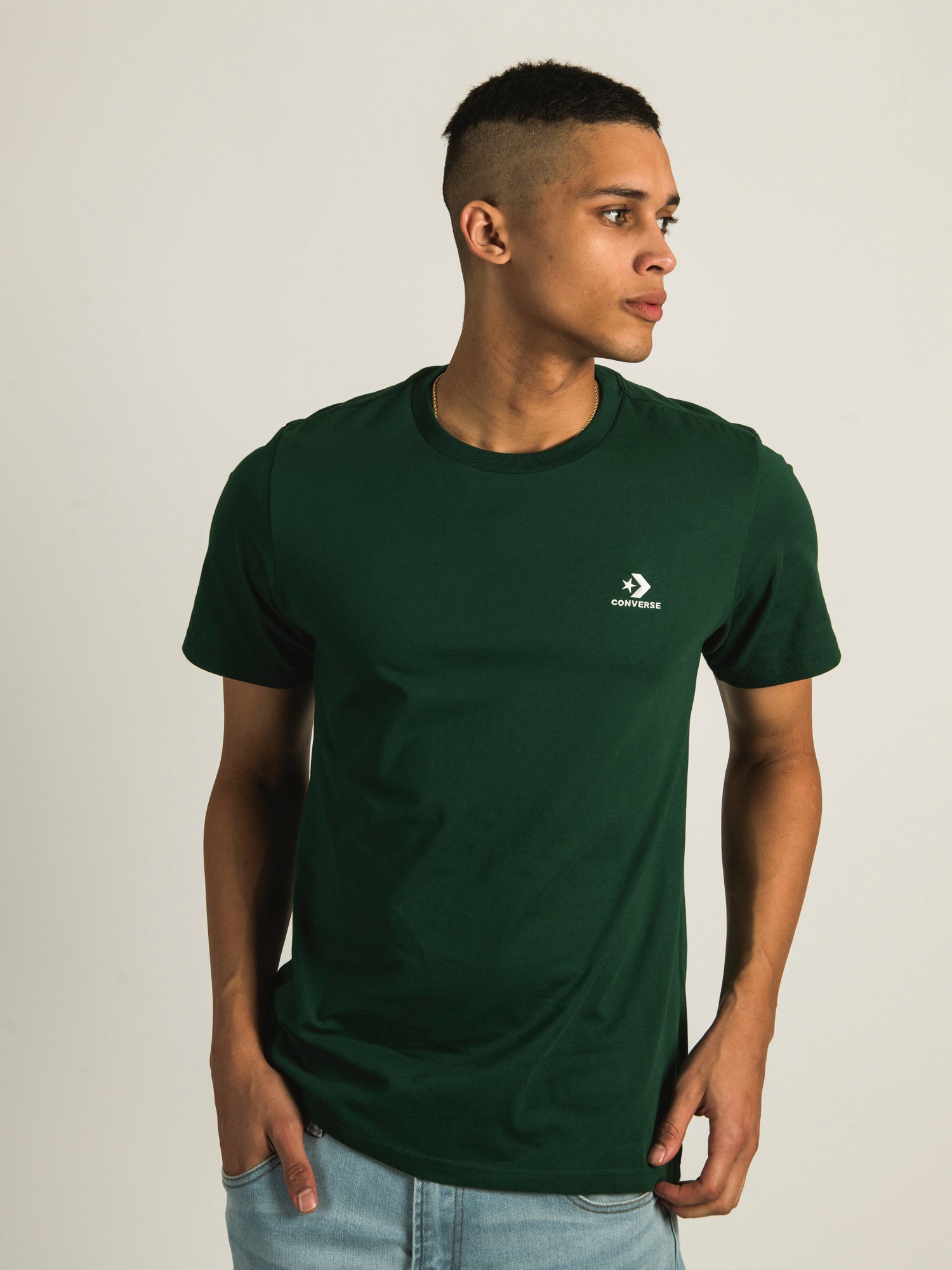 Converse Go To Embroidered Star Chevron T-Shirt - Men's & Women's Casual Tee for Everyday Wear - Clearance Sale