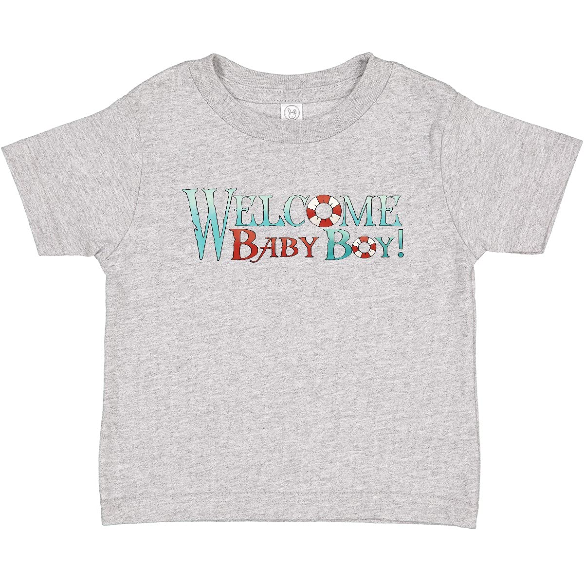 Inktastic Nautical Welcome Baby Boy T-Shirt - Cute Sailor Outfit for Newborns & Infants - Perfect for Baby Showers, First Photos & Special Occasions