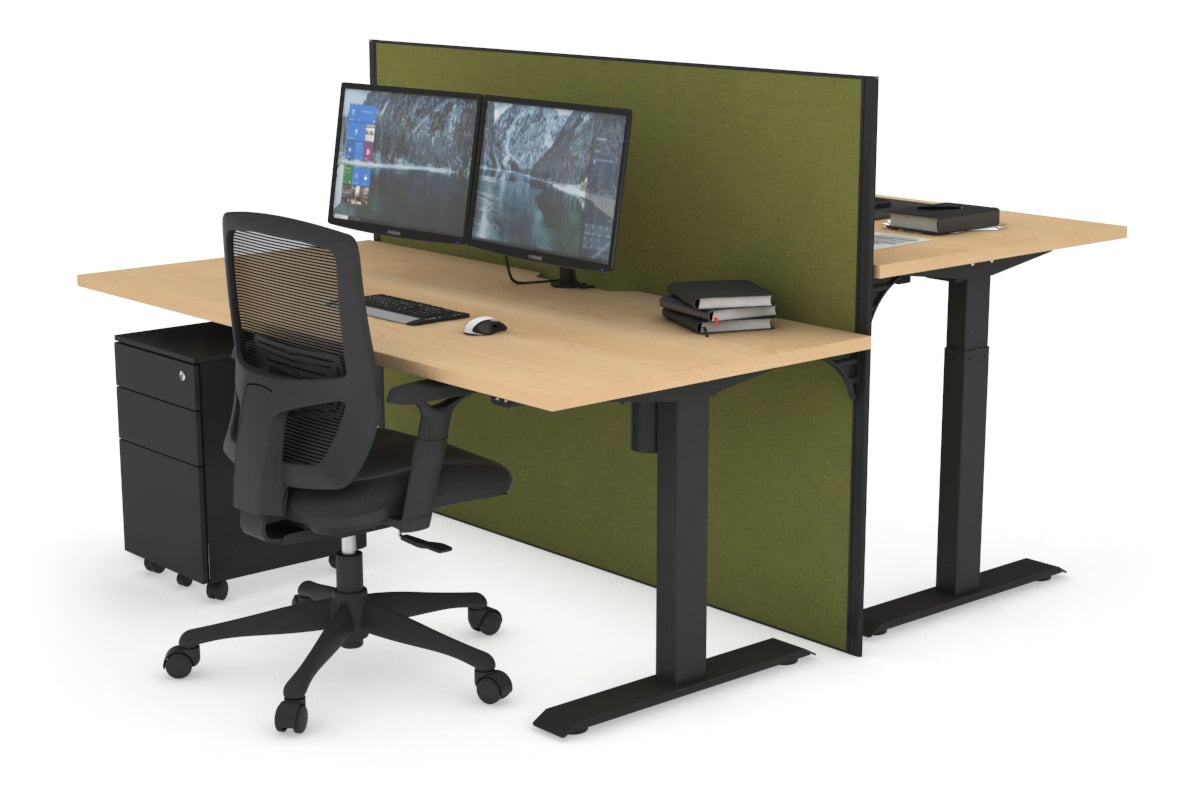 Height Adjustable 2-Person Workbench with Cable Management | 47