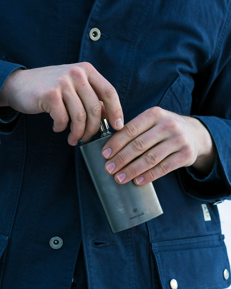 Premium Titanium Flask - Lightweight, Durable & Leak-Proof Metal Flask for Whiskey, Vodka & Liquor - Perfect for Camping, Hiking, Travel & Outdoor Adventures