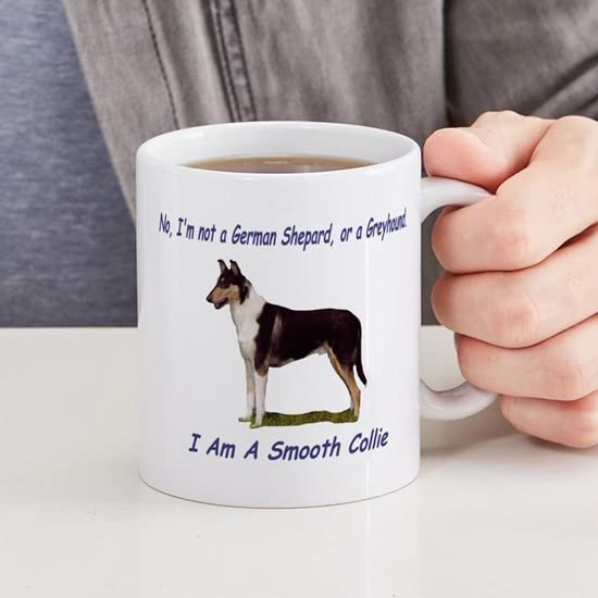 Smooth Collie Ceramic Coffee Mug 11 oz (325 ml) - Perfect for Hot & Cold Drinks, Ideal for Home, Office, or Gift Giving