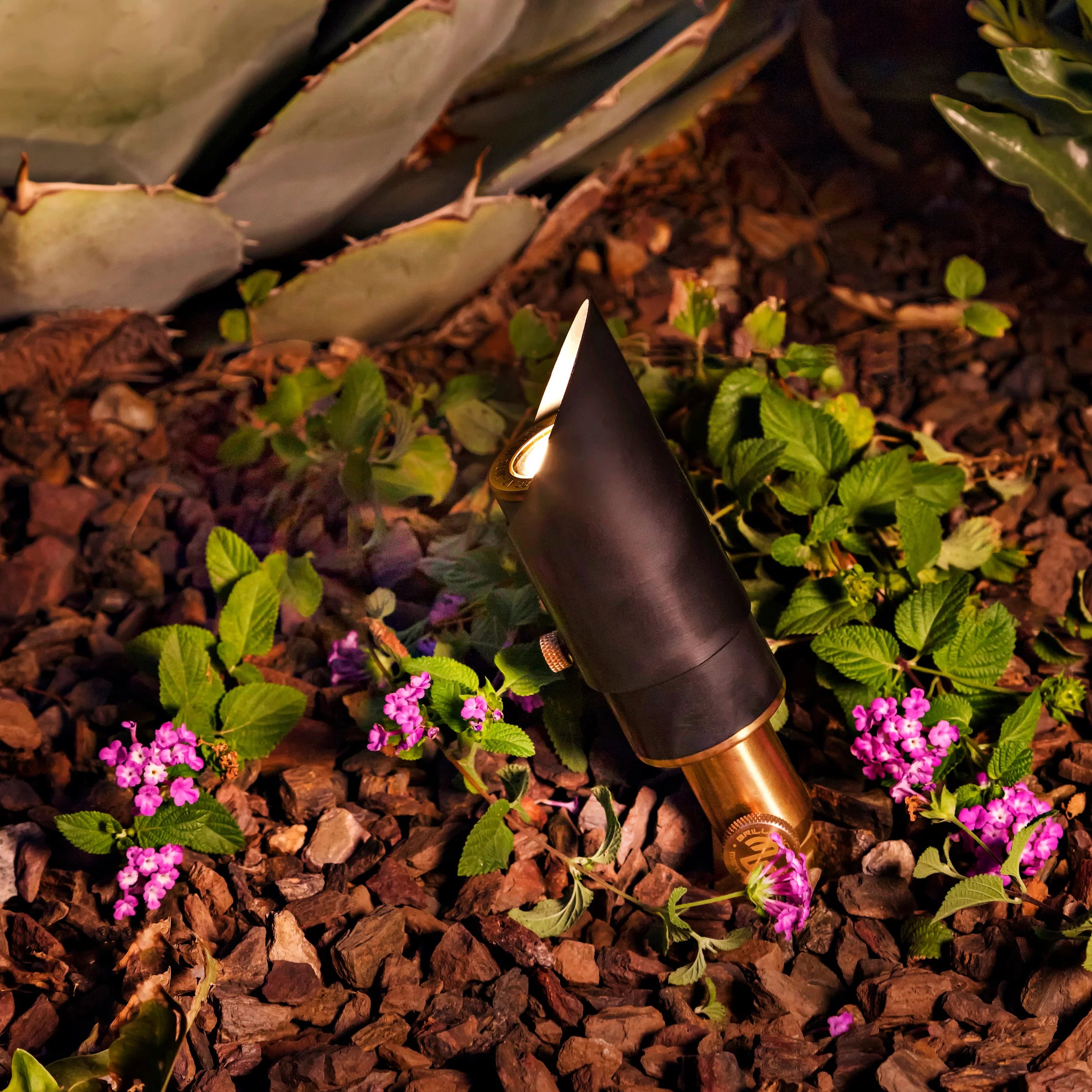 Brilliance Acadia Low Voltage MR11 Brass Directional Spotlight - Outdoor Landscape Lighting for Gardens, Pathways, and Architectural Accents