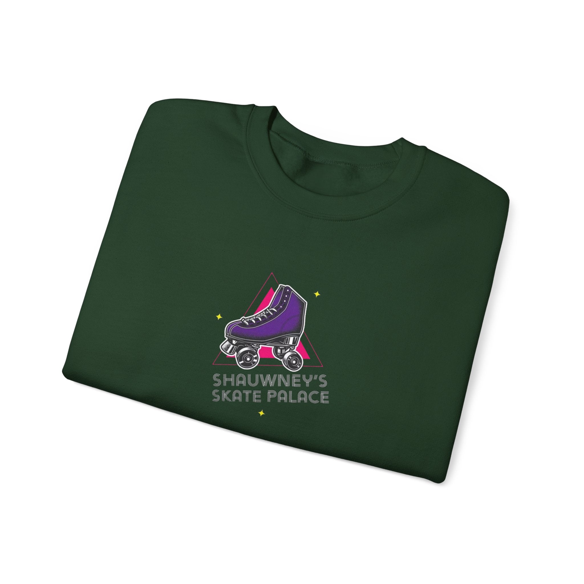 Shauwney's Skate Palace Crewneck Sweatshirt - Men's & Women's Casual Pullover Hoodie for Streetwear & Skateboarding - Perfect for Urban Fashion & Skate Park Outfits
