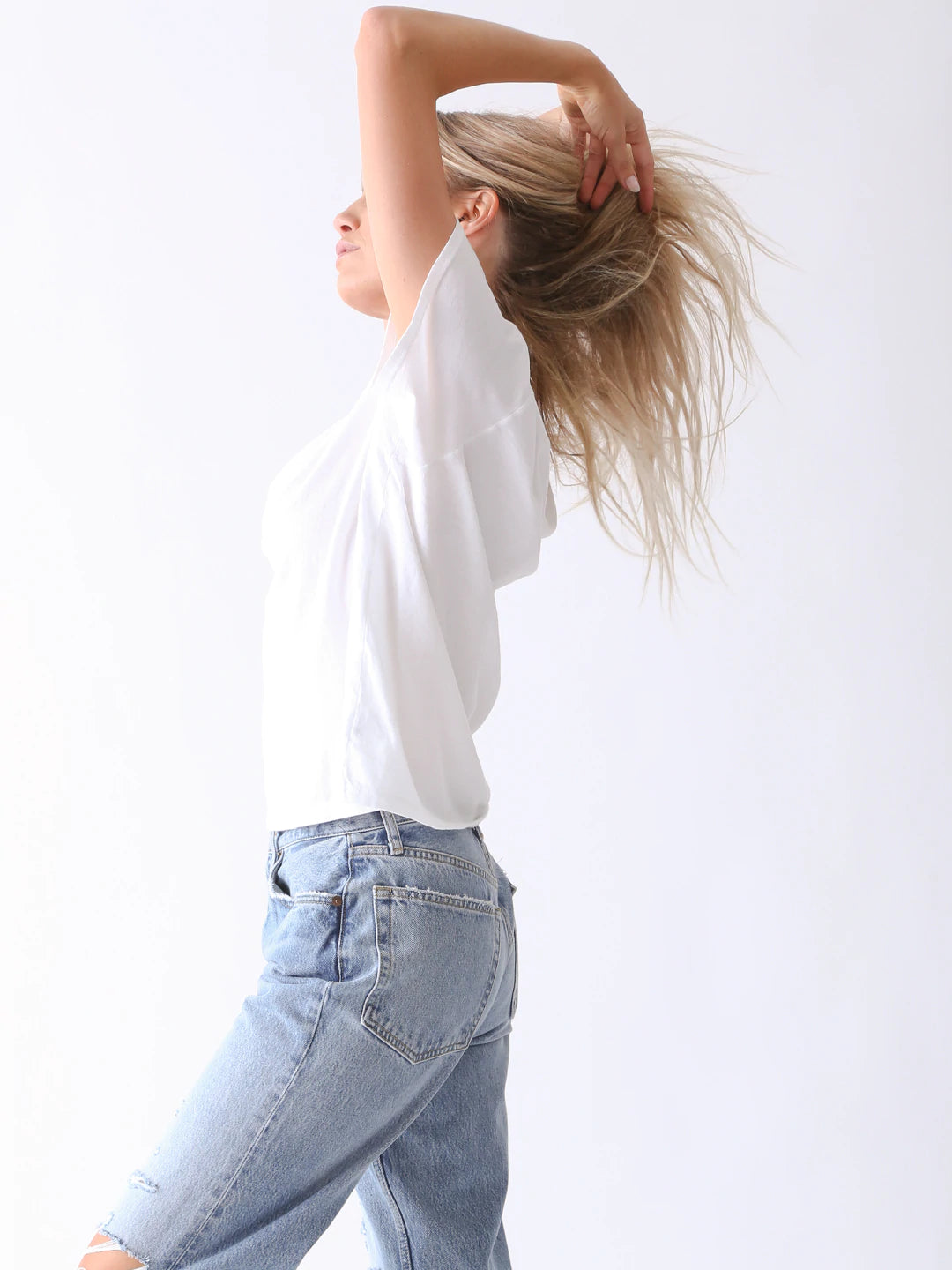 Women's Soft Cotton V-Neck T-Shirt - Comfortable Casual Basic Tee for Everyday Wear | Perfect for Work, Outings & Layering