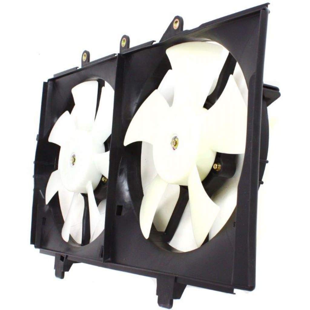 2003-2005 Dodge Neon Radiator Cooling Fan Replacement - 2.4L Engine Dual Fan Assembly CH3115136 | Perfect for Overheating Prevention & Summer Driving