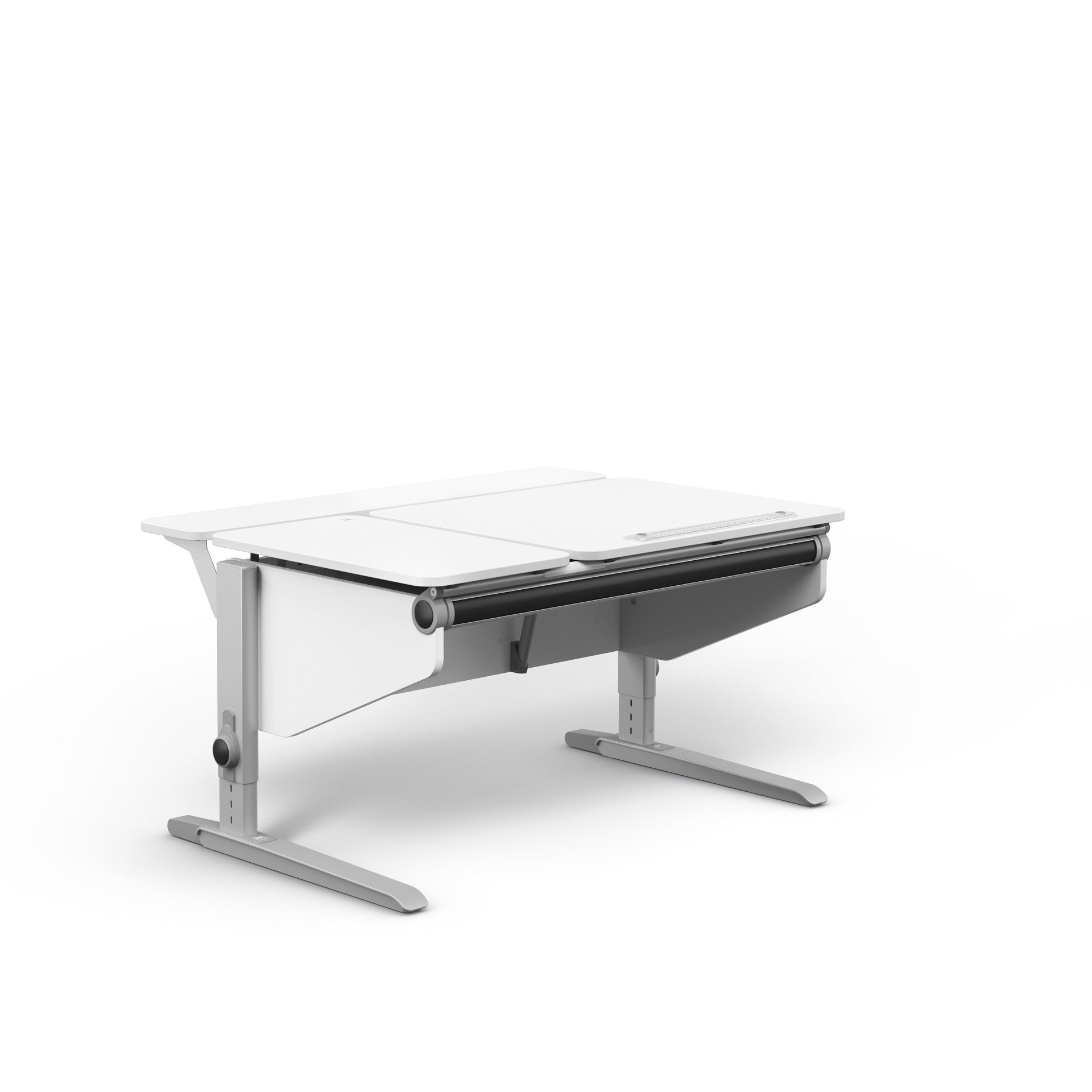 MOLL Winner Split Desk - Adjustable Kids Study Desk with Storage Shelf - Perfect for Home Office, Online Learning & Small Spaces