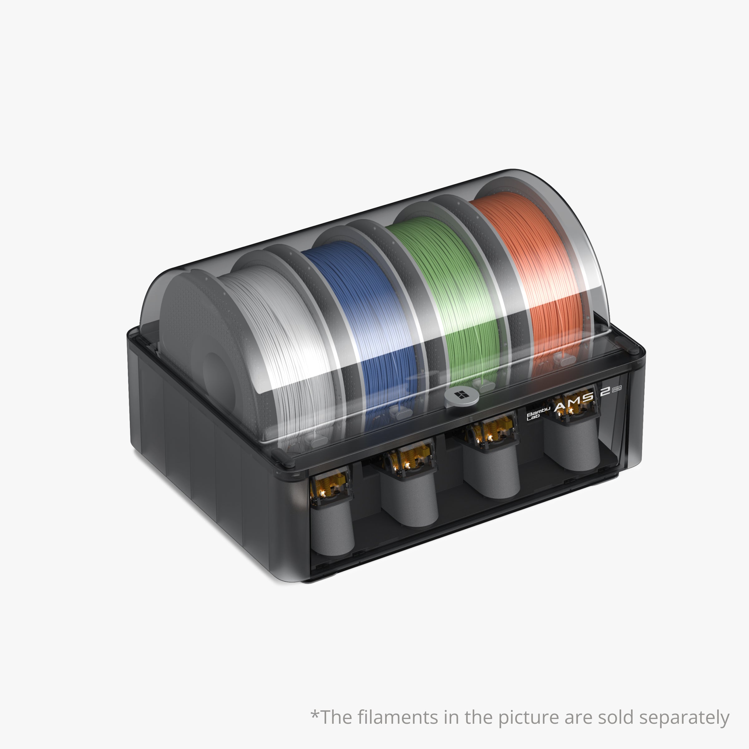 Bambu Lab AMS 2 Pro Automatic Material System - Multi-Color 3D Printing Filament Changer | Perfect for Professional 3D Printing, Multi-Material Projects & Automated Workflows