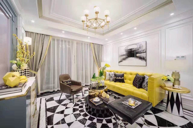 Elegant Gold Bishop Chandelier - Modern Crystal Ceiling Light Fixture for Dining Room, Bedroom & Living Room Decor