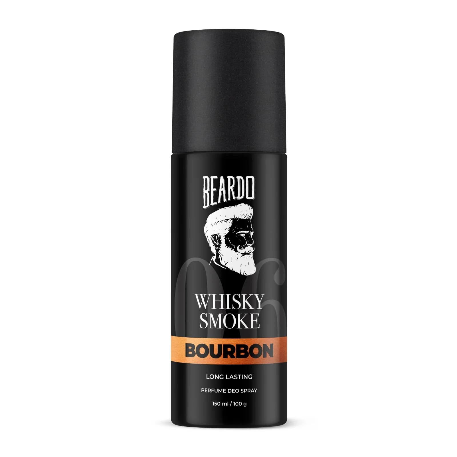 BEARDO Whisky Smoke Bourbon Perfume Deodorant Spray for Men - 150ml | Long-Lasting Leather & Woody Scent | Cologne Gift Set for Him, Christmas, Birthday & Special Occasions | Perfect for Date Night, Office & Formal Events