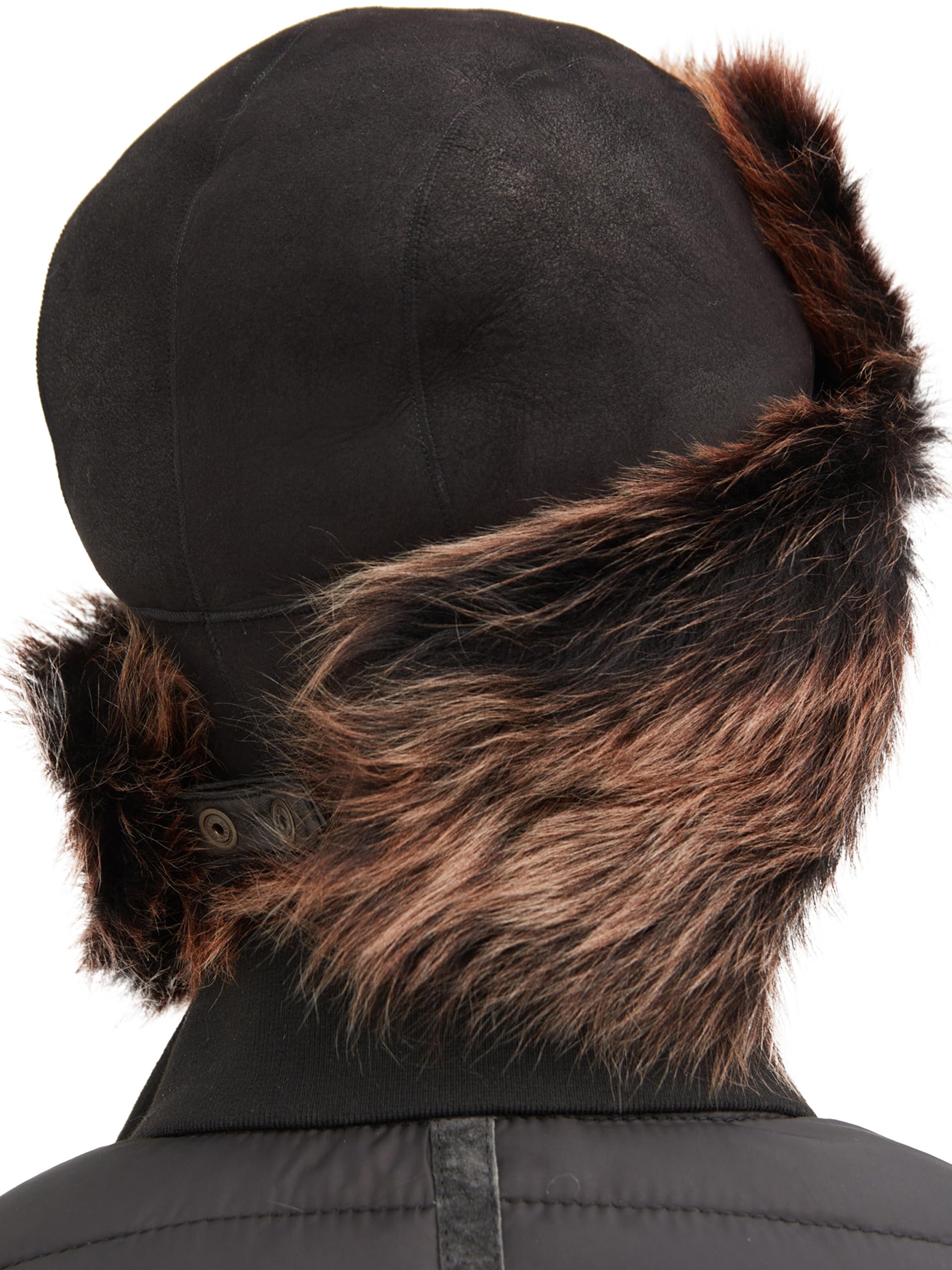 Everest Ultra-Warm Shearling Trapper Hat for Men & Women - Genuine Leather Winter Hat with Ear Flaps - Perfect for Skiing, Snowboarding & Cold Weather Outdoor Activities