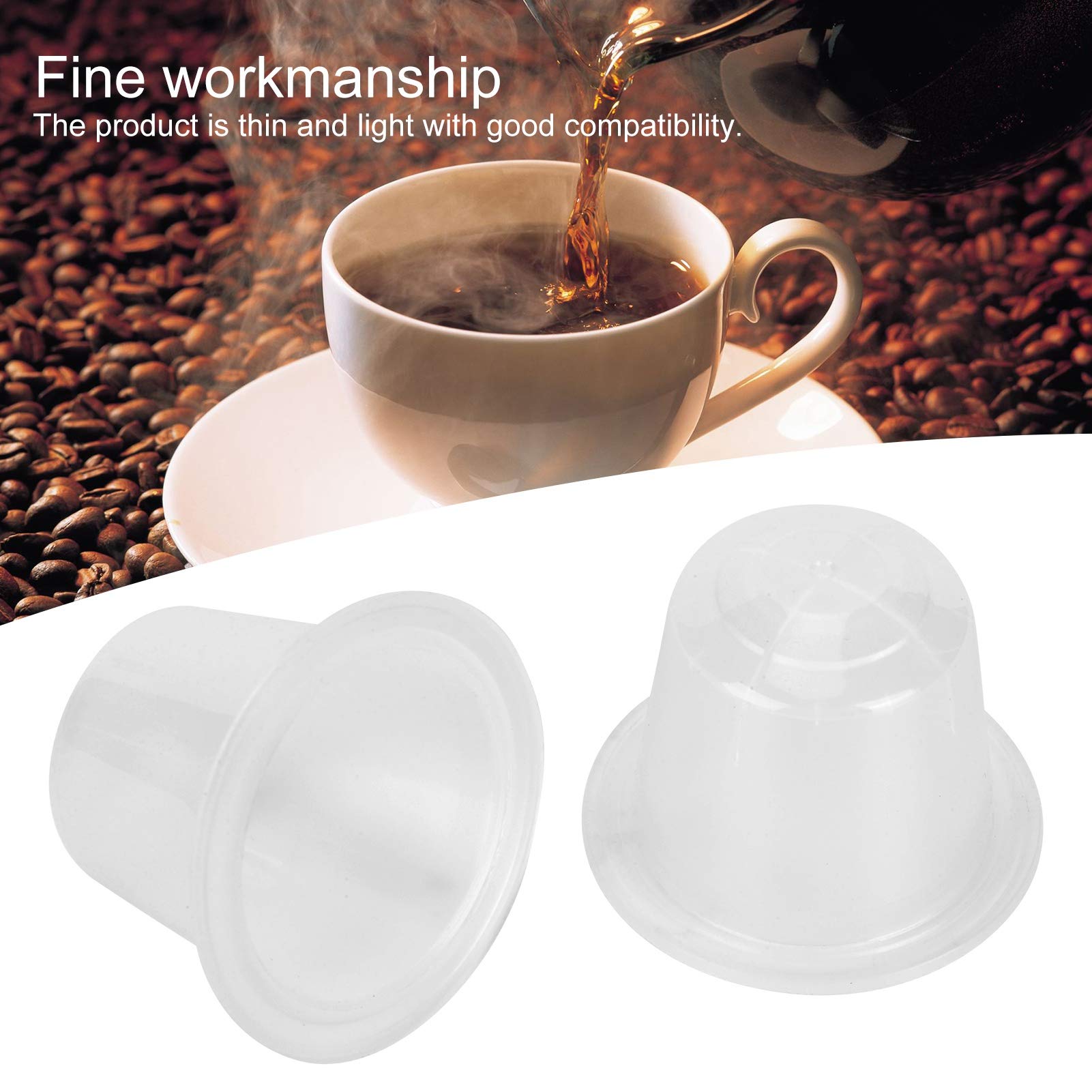 Premium Coffee Capsule Set - Compatible with Disposable Coffee Capsules, Includes Coffee Powder Filter Cup Kit for Easy Brewing | Perfect for Home, Office, and Kitchen Use