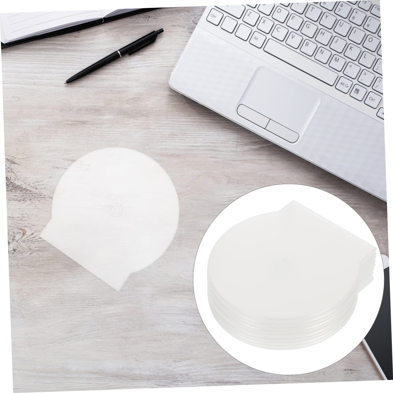 BESTonZON 40-Pack White CD Jewel Cases - Durable Plastic CD Storage Containers for Music, Movies, and Data Discs - Perfect for Home, Office, and Studio Organization