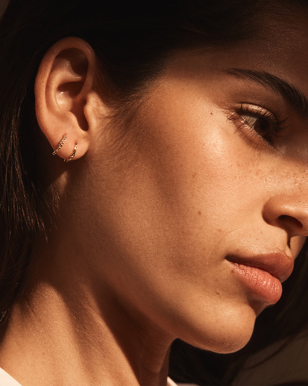 14K Gold Parker Huggie Earrings for Women - Elegant Minimalist Hoop Earrings for Everyday Wear, Gifts & Special Occasions