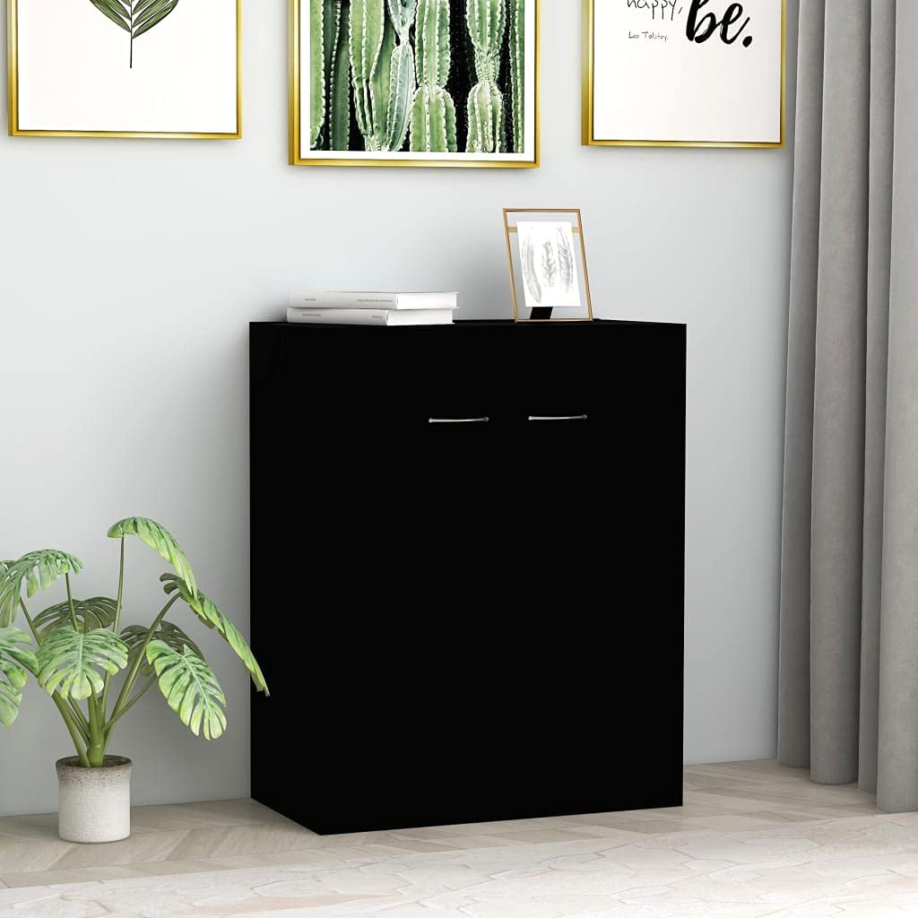 Modern Black Console Sideboard Buffet Table - 23.6