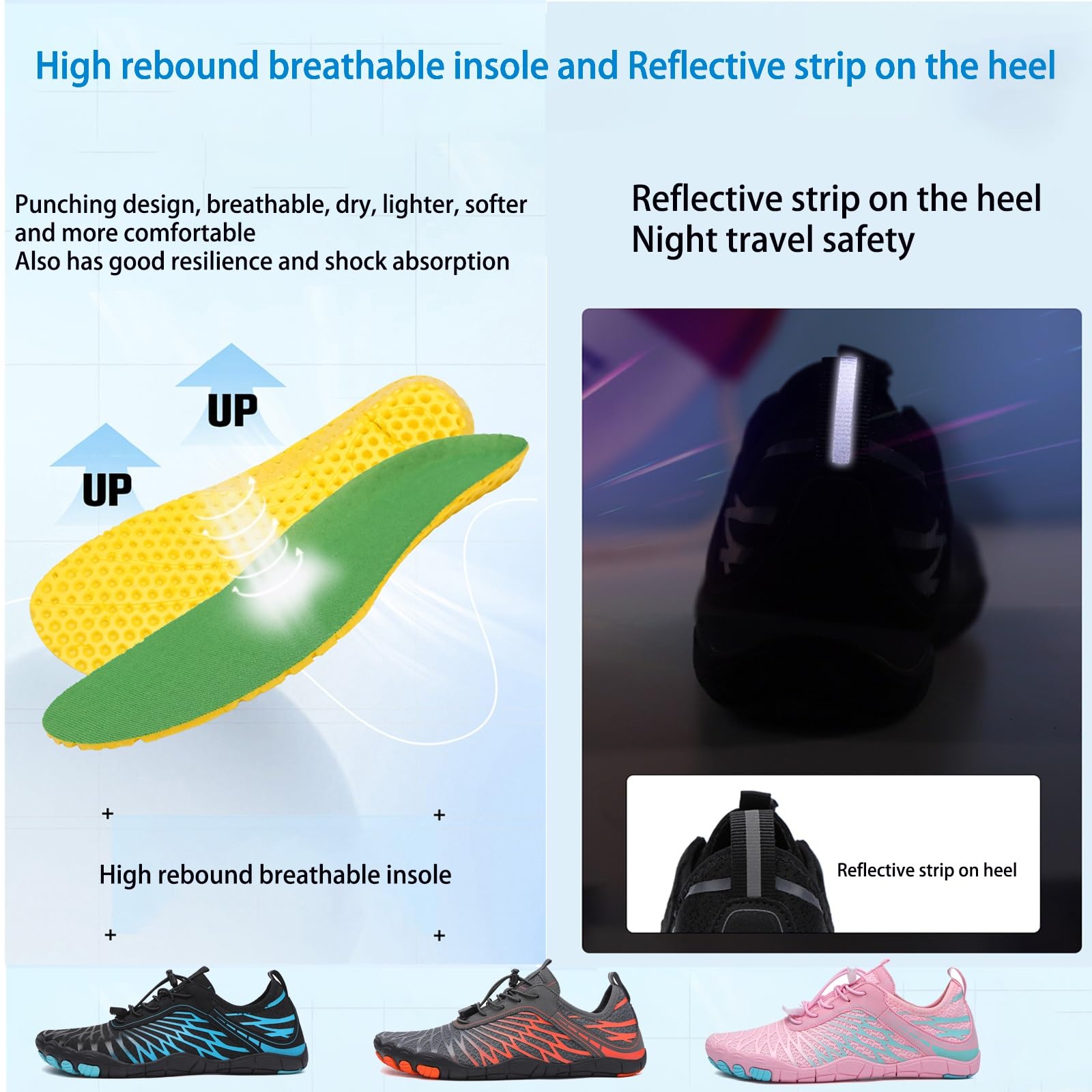 Barefoot Shoes for Women & Men - Wide Toe Box Non-Slip Breathable Waterproof Lightweight Walking Shoes - Unisex for Outdoor, Gym, Driving, Beach & Water Activities (White, Women's 8-8.5/Men's 6-6.5)
