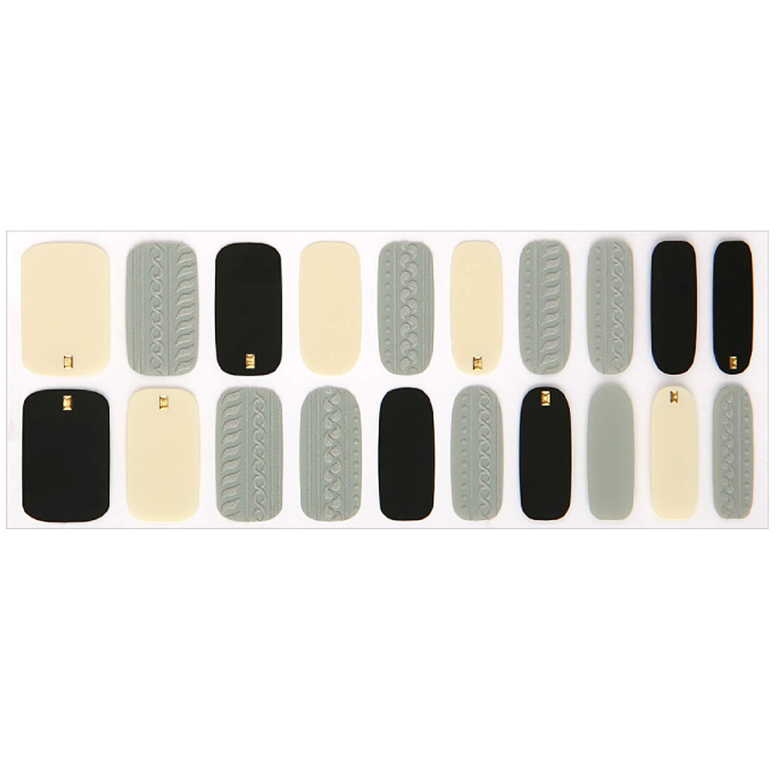 Glossy Blossom Gel Nail Stickers Set - 24pcs Full Cover Nail Polish Strips with Shine Finish, Safe Non-Toxic Materials for DIY Manicure at Home (Perfect for Daily Wear, Office, Parties & Special Occasions)