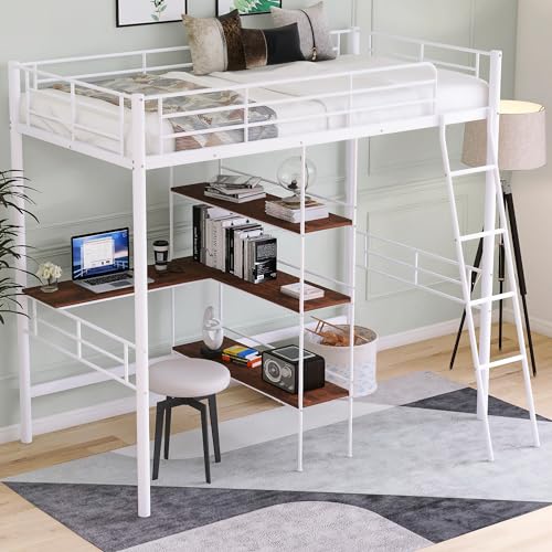 White L Shaped Desk