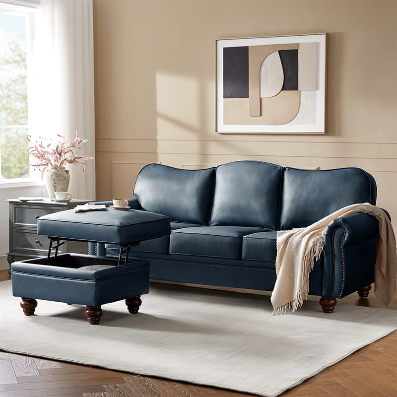 Amelia 2-Piece Living Room Furniture Set - Sofa & Loveseat (Multiple Styles Available) - Perfect for Small Spaces & Cozy Apartments