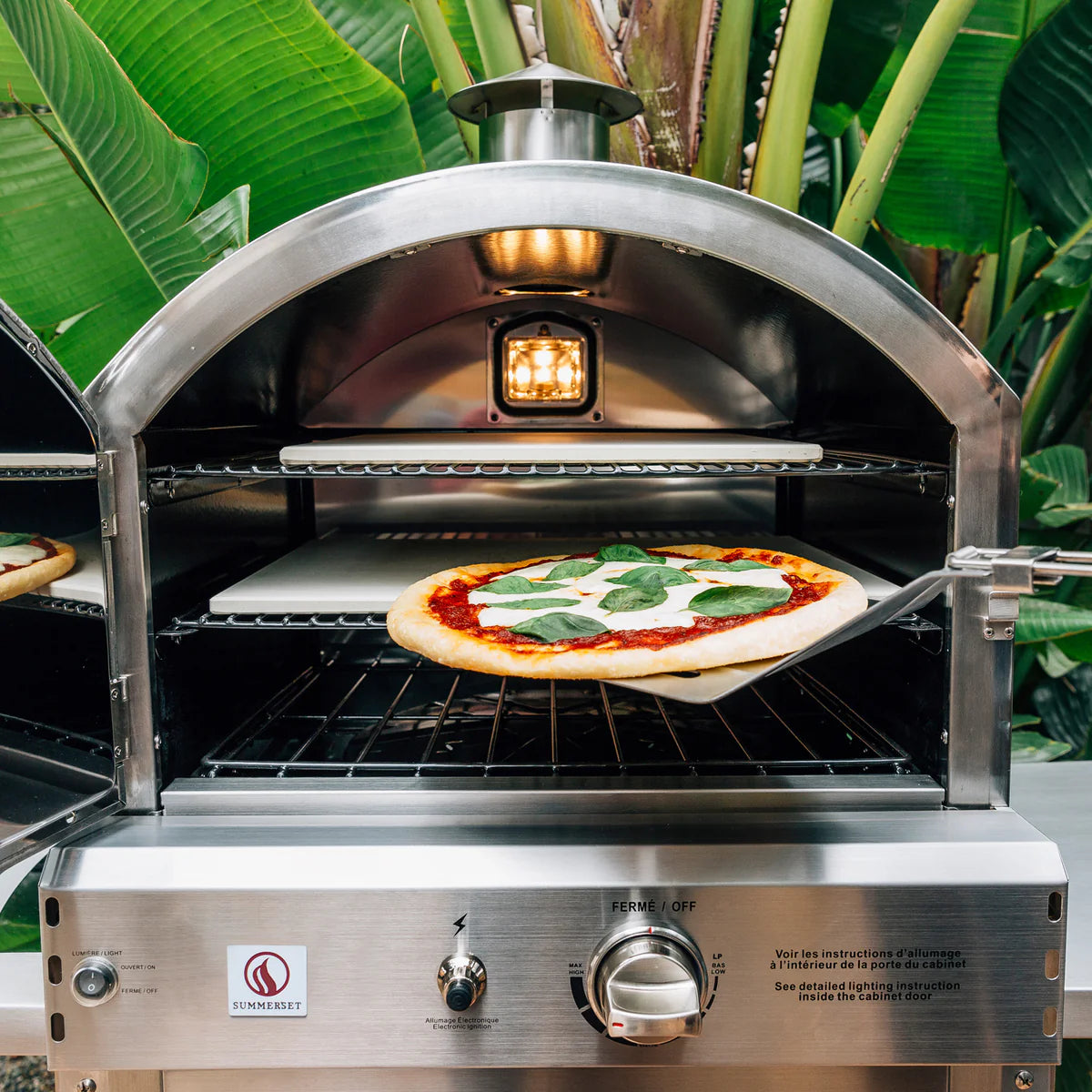 Summerset Grills Freestanding Outdoor Oven - Premium Stainless Steel Pizza & Bread Oven for Backyard, Patio, and Camping Use