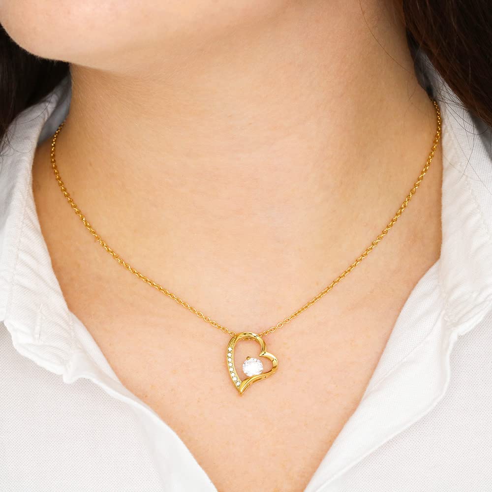 Personalized Mom Necklace - Gemstone & Cubic Zirconia Pendant Jewelry with Message Card & Gift Box | Thoughtful Gift for Mother's Day, Christmas, Birthday from Son | Perfect for Daily Wear, Special Occasions & Heartfelt Moments