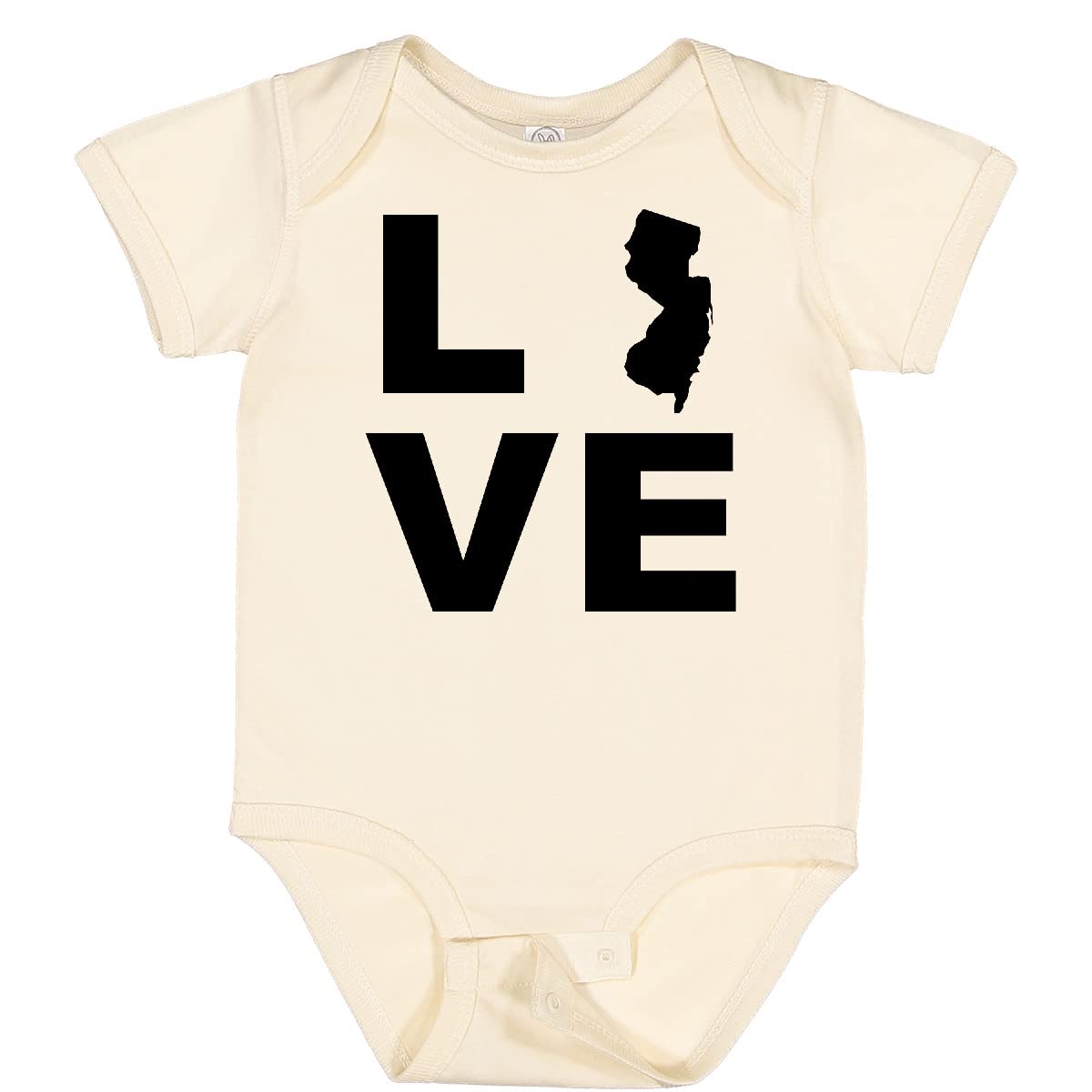Inktastic Love New Jersey Baby Bodysuit - Soft Cotton Onesie for Infants & Toddlers - Perfect for Newborn Gifts, Family Outings & Photo Shoots