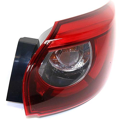 2016 Mazda CX-5 LED Tail Light - Right Outer Clear & Red Lens with Bulbs | Enhanced Visibility & Style for Night Driving & Custom Car Upgrades