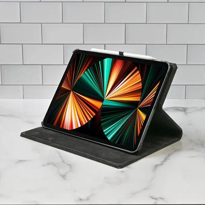 Premium Genuine Leather iPad Case - Slim Protective Cover for iPad Pro/Air/Mini - Perfect for Work, Travel & Everyday Use