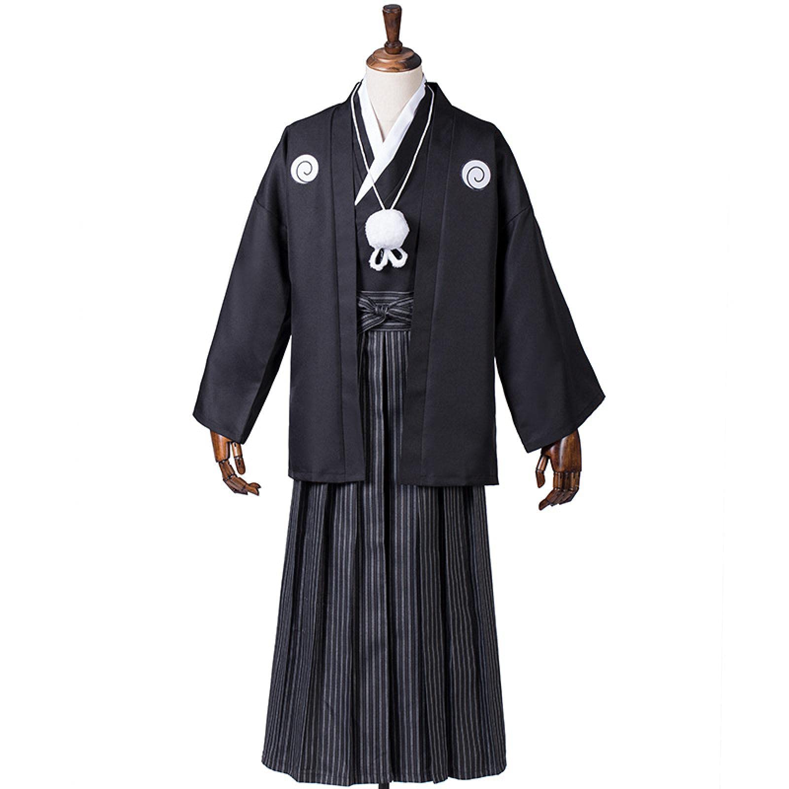 Sasuke Uchiha Cosplay Costume - Naruto Shippuden Anime Kimono Robe & Cloak Set for Halloween, Japanese Wedding, and Anime Conventions | Perfect for Cosplay Events, Halloween Parties, and Themed Weddings