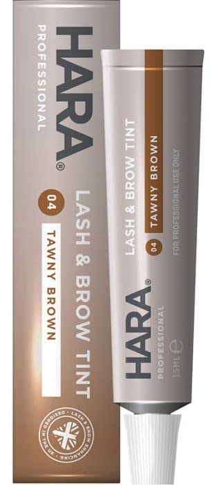 Hara Lash & Brow Tint - 04 Tawny Brown (15ml) - Natural Eyebrow & Eyelash Dye for Fuller Brows & Lashes - Perfect for Daily Use & Special Occasions