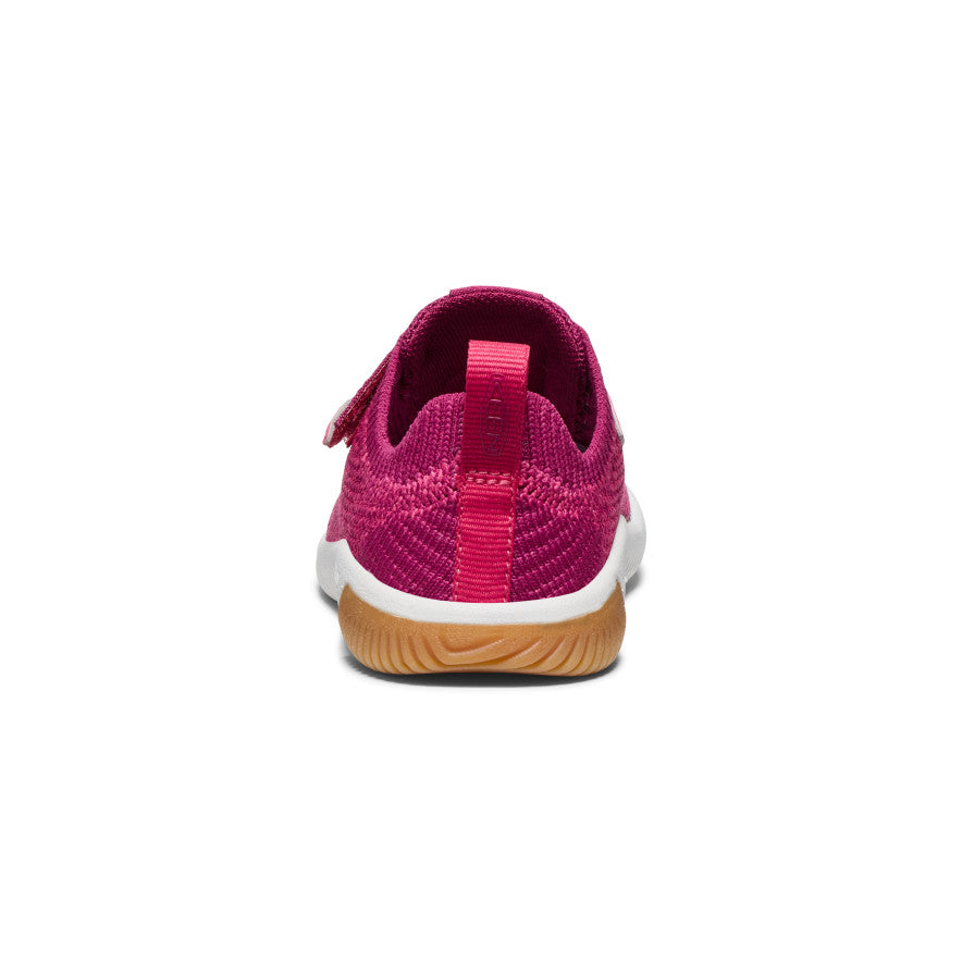 KNX Knit Double Strap Toddler Shoes | Comfortable Baby Walking Shoes for Boys & Girls | Beaujolais/Raspberry Color | Perfect for First Steps, Playtime & Everyday Wear