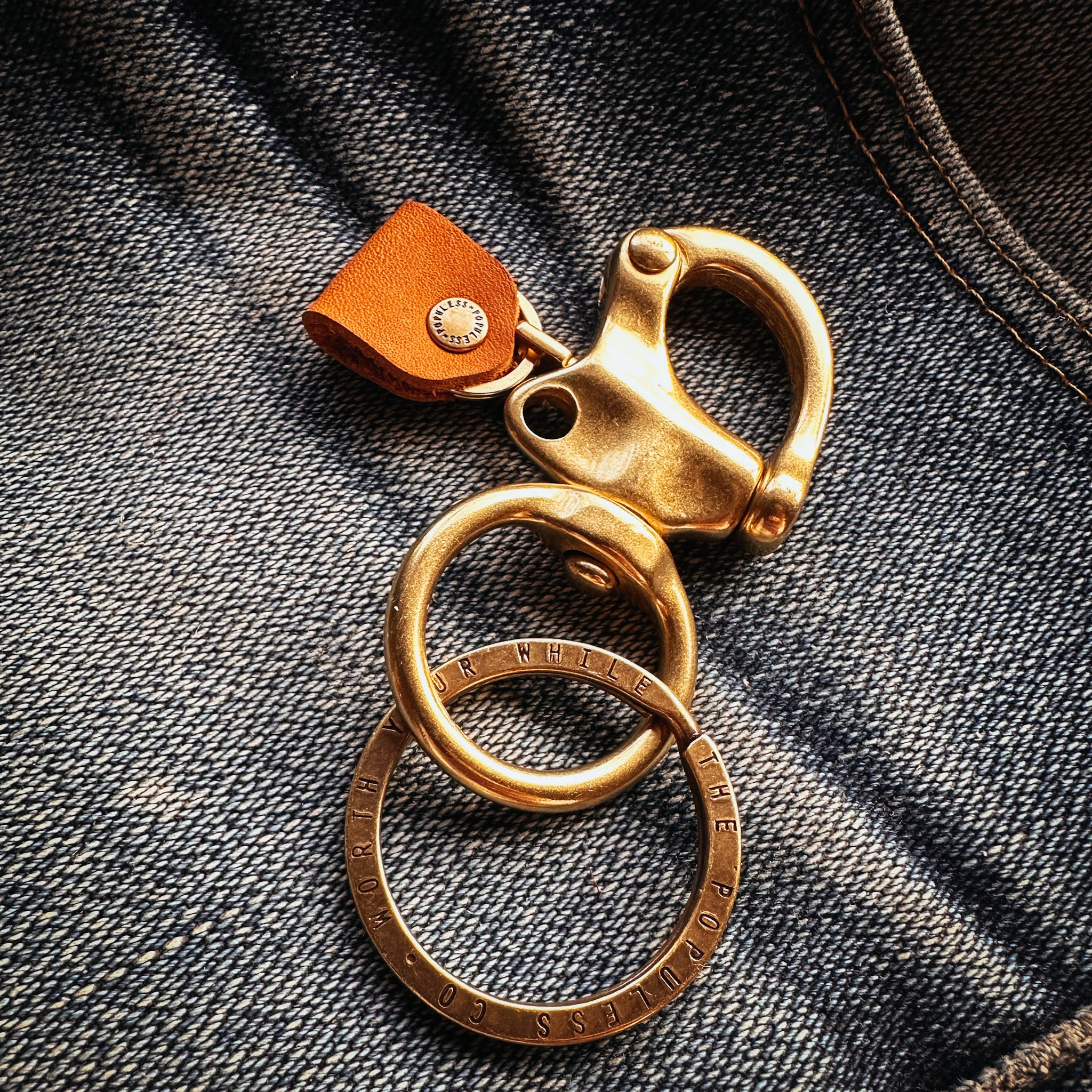 The Mariner Fob - Vintage Nautical Keychain with Compass & Anchor Charm - Perfect for Sailors, Boaters & Beach Lovers - Great Gift for Marine Enthusiasts & Outdoor Adventures