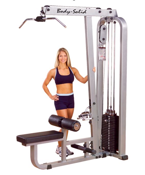 Body Solid SLM300G 2 Commercial Lat Pull and Mid Row Machine - Heavy Duty Gym Equipment for Back Workouts & Strength Training | Perfect for Home Gyms & Commercial Fitness Centers