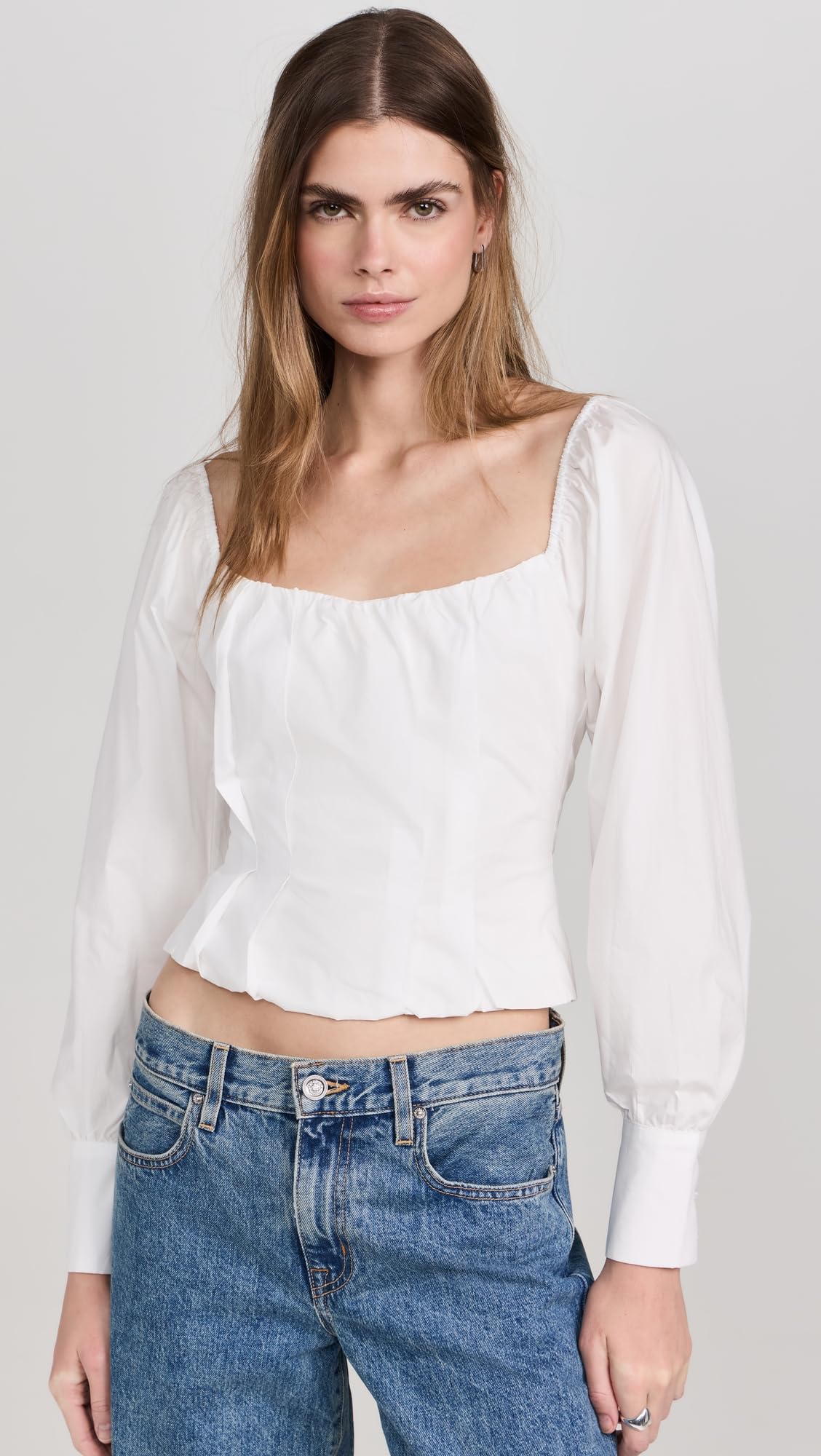 Women's Almost Famous Long Sleeve T-Shirt - Soft Cotton Casual Top for Everyday Wear | Perfect for Work, Weekend & Layering