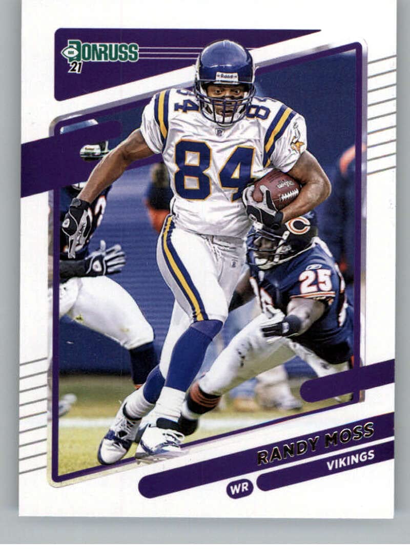 2021 Donruss #128 Randy Moss Minnesota Vikings NFL Football Card NM-MT - Perfect for Collectors, Sports Memorabilia & Fan Gifts