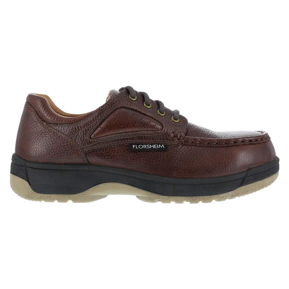 Florsheim Work Compadre Women's Composite Toe Dress Shoes - Dark Brown Lace-Up for Safety & Style | Perfect for Office, Business Casual & Professional Work Environments