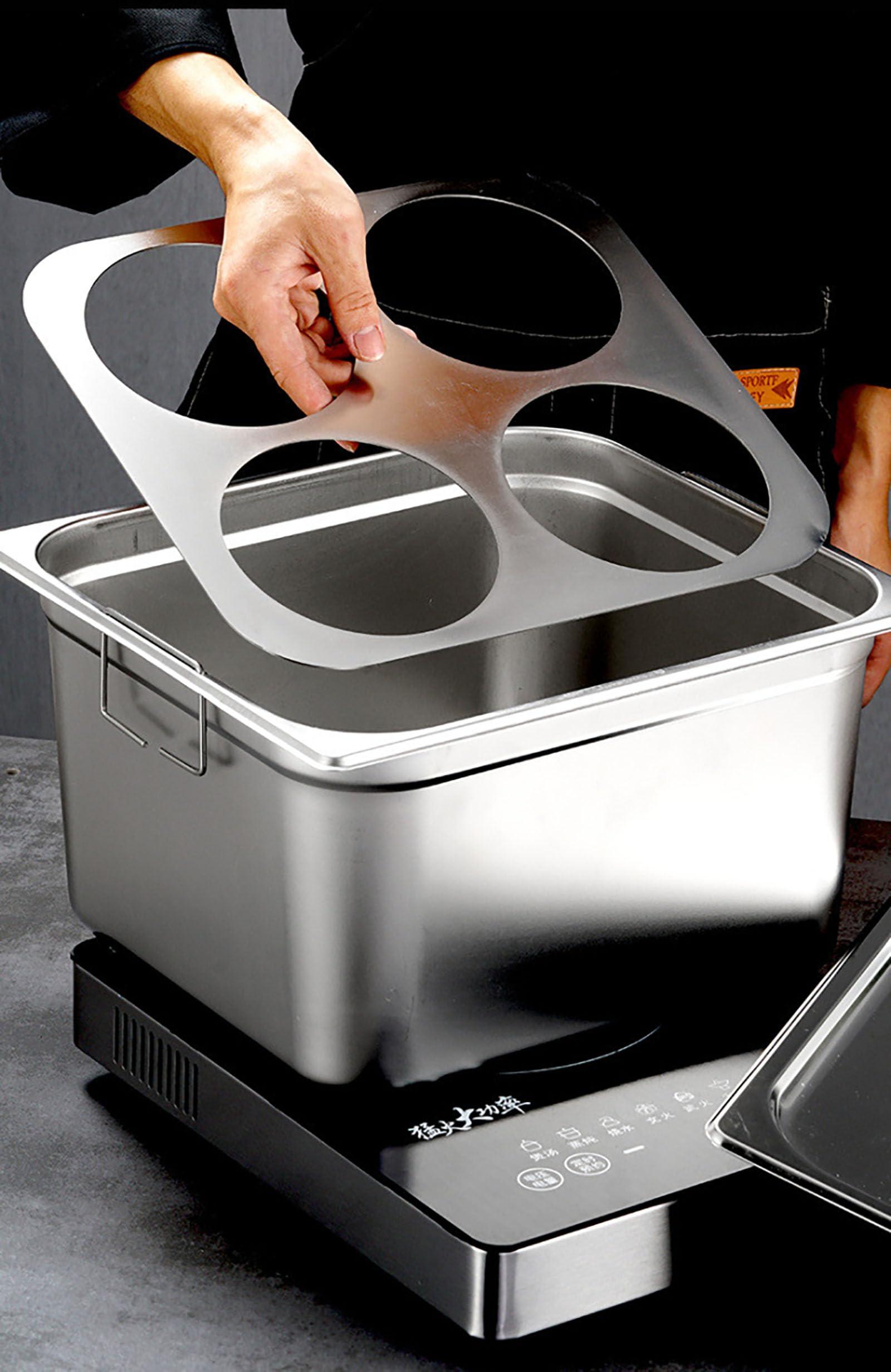 Premium 304 Stainless Steel Pasta Cooker Set - 2/4/6 Hole Options, Fast Heating Commercial Pasta Pot with Hangable Lid & Ergonomic Handles for Home Kitchen & Restaurant Use - Perfect for Spaghetti, Noodles & Pasta Cooking