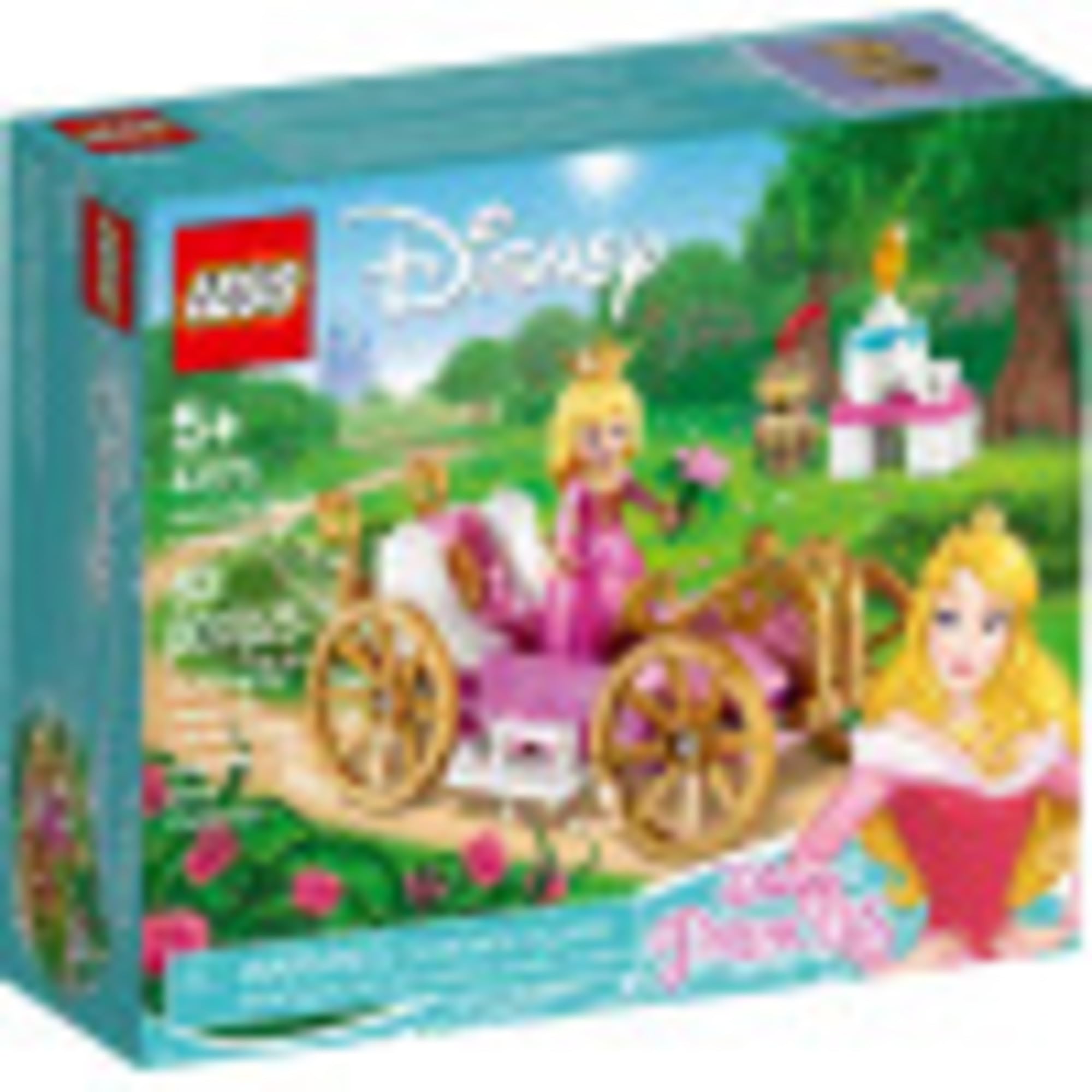 LEGO Disney Princess Aurora’s Royal Carriage Building Kit 43173 - 62 Piece Creative Toy Set for Kids, Birthday Gift & Collectible - Royal Castle Play Scenes & Disney Movie Reenactment