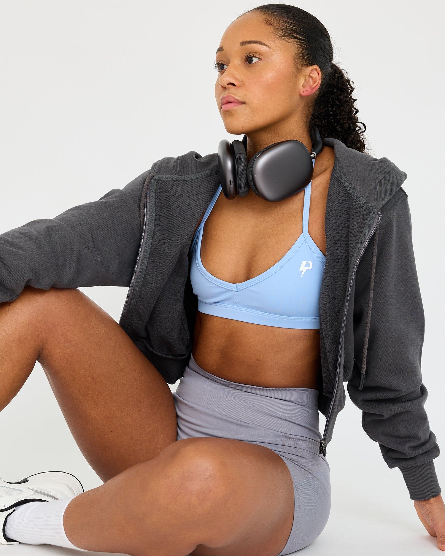 Core Classic Cropped Zip Hoodie for Women - Lightweight Pullover Jacket with Front Pockets | Perfect for Gym, Running & Casual Streetwear