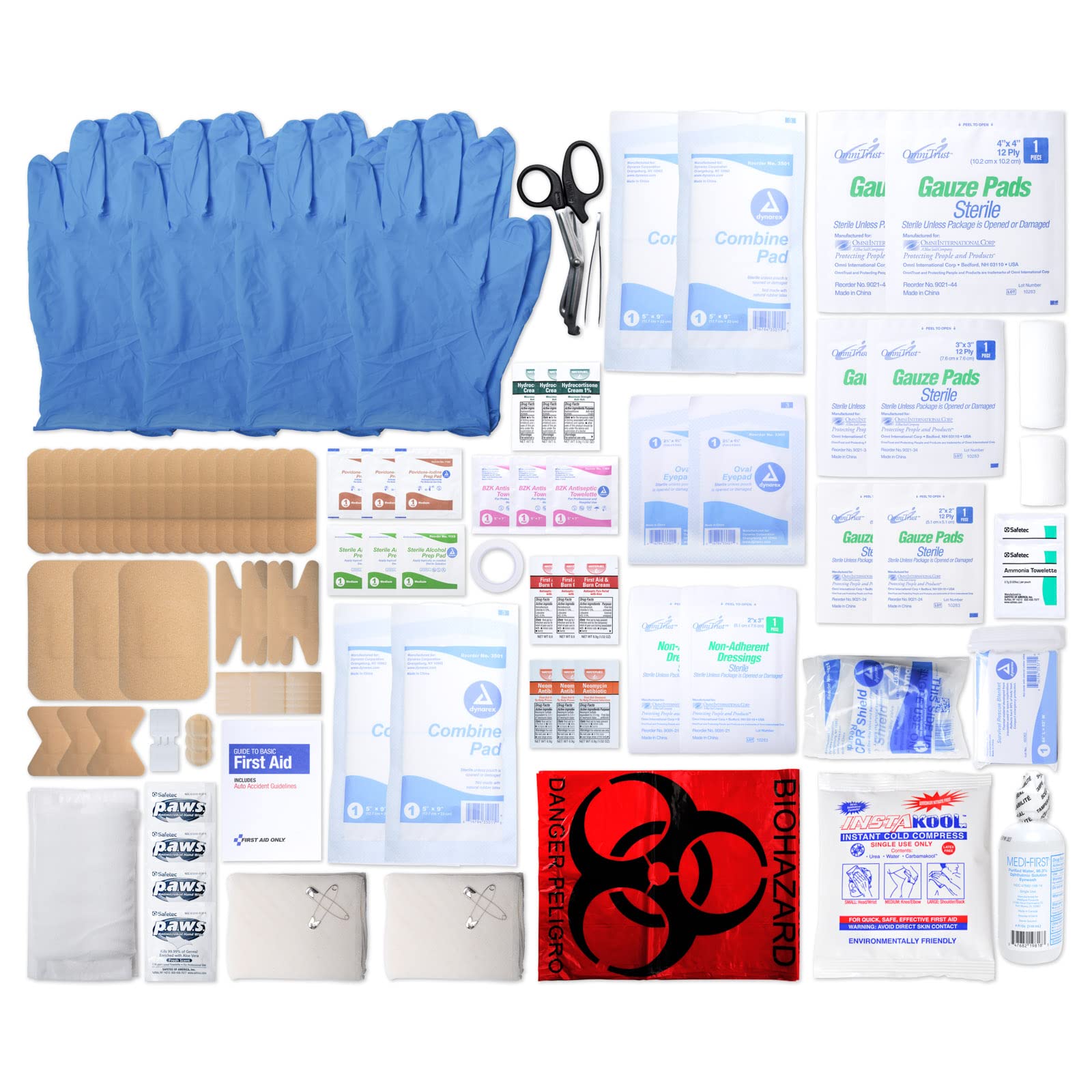 MFASCO First Aid Car Kit - Compact Emergency First Aid Kit for Travel, Camping & Outdoor Adventures | Easy-to-Refill Medical Supplies for Home, Car & On-the-Go Safety | Essential for Road Trips, Hiking & Family Emergencies